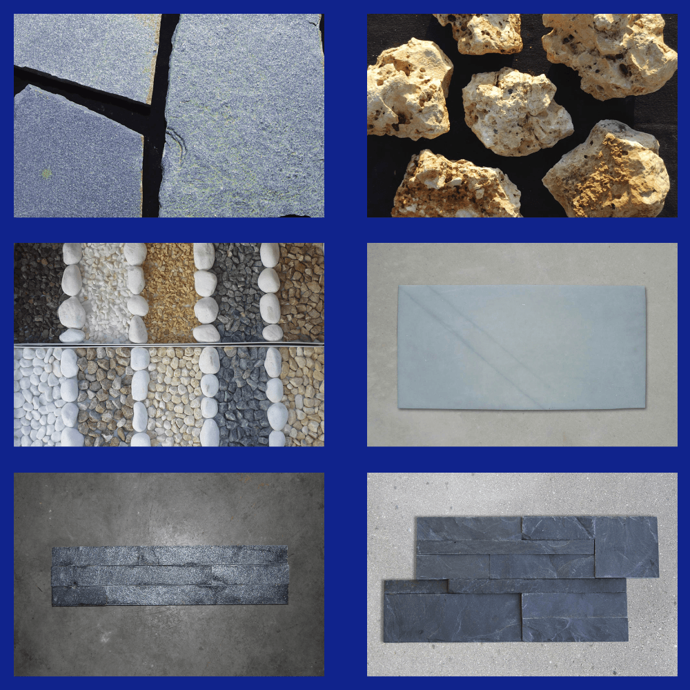 PIEDRA NATURAL Y ARENA DECORATIVA